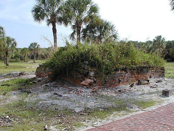 Remains of fort Dade bake ovens